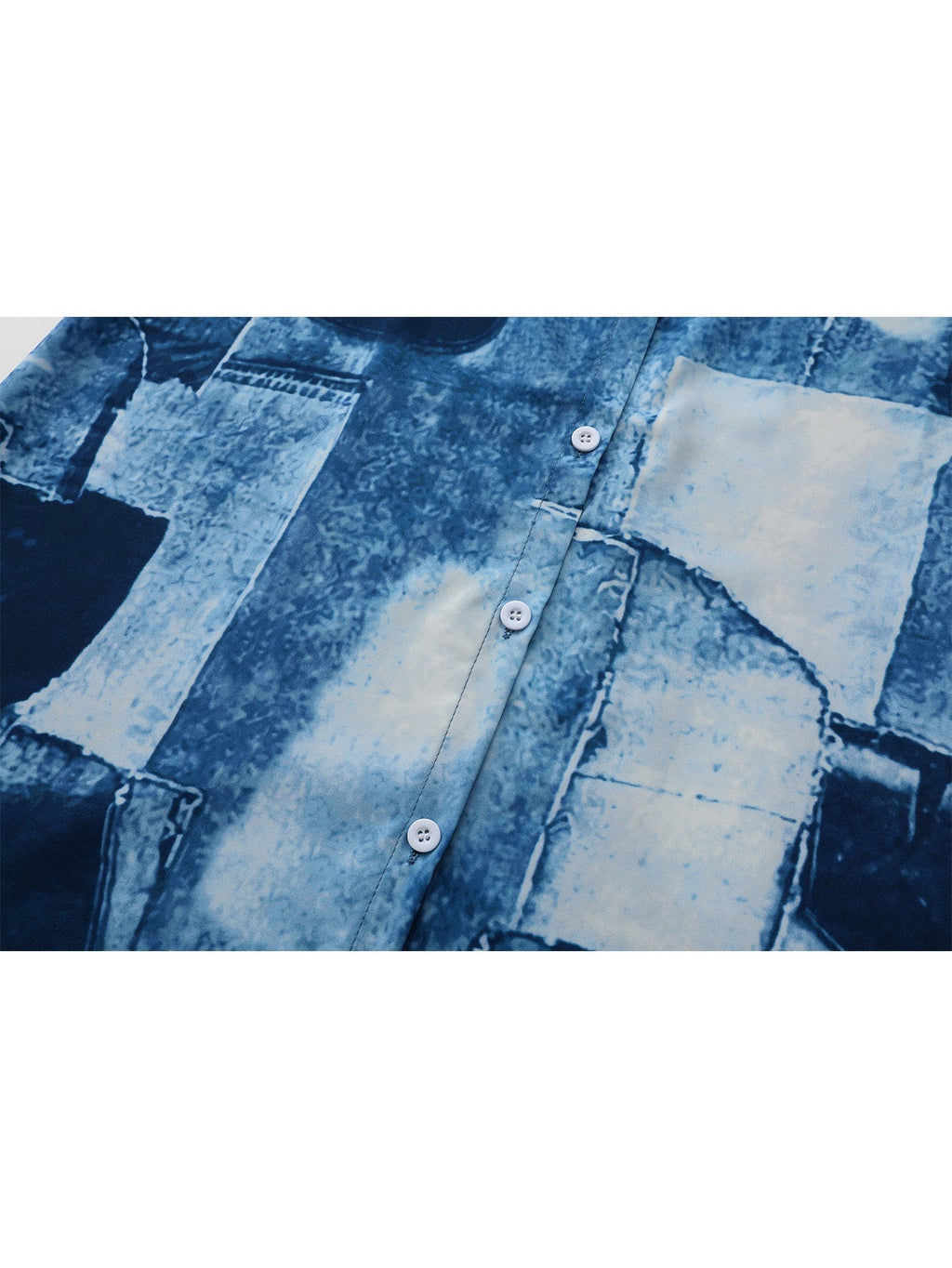GR | Damen Casual Midi Hemdkleid in Blau
