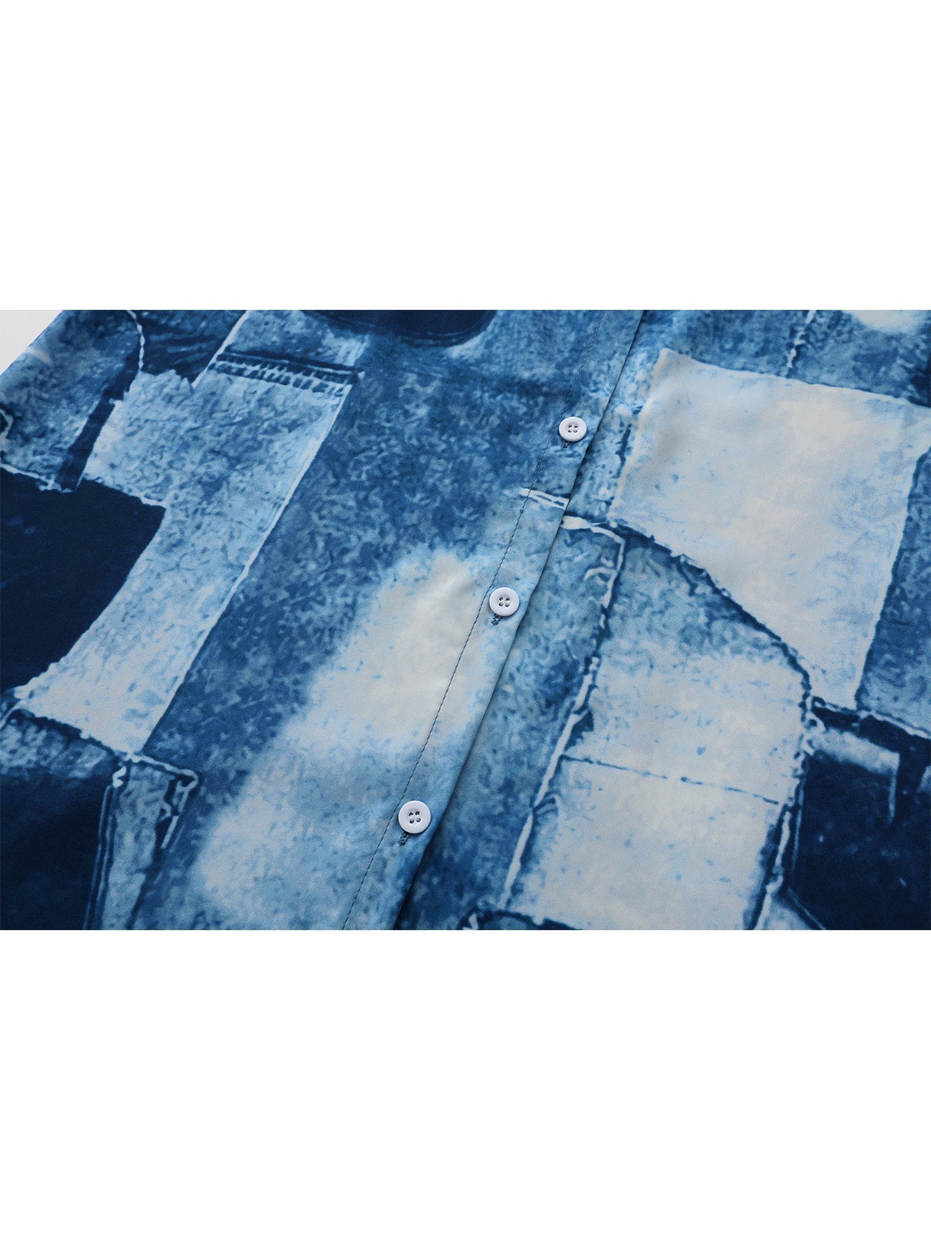 GR | Damen Casual Midi Hemdkleid in Blau