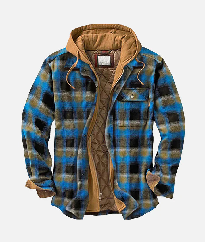 GR | Checkered jacket with hood