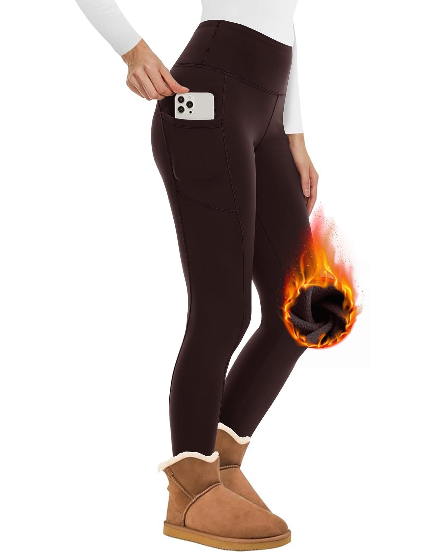 GR | Wunderschöne Enganliegende Fleece Wollleggings