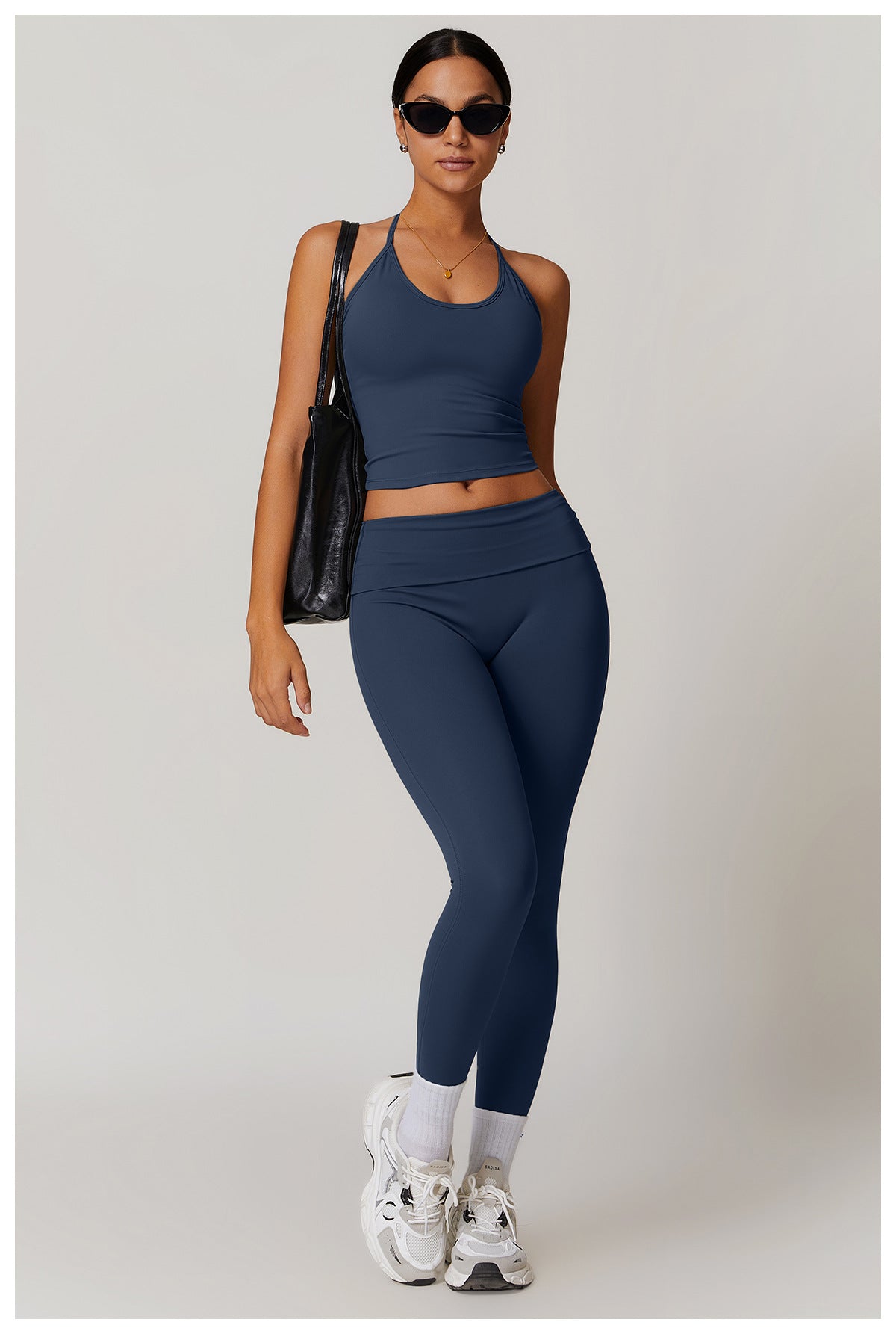GR | Trendige Fitness Schnell-Trocknend Yoga-Hose mit Falten