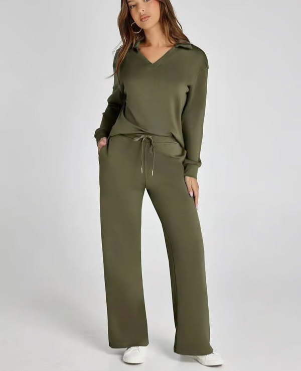 GR | Women's Two-Piece Set: Comfortable & Trendy Look for Women