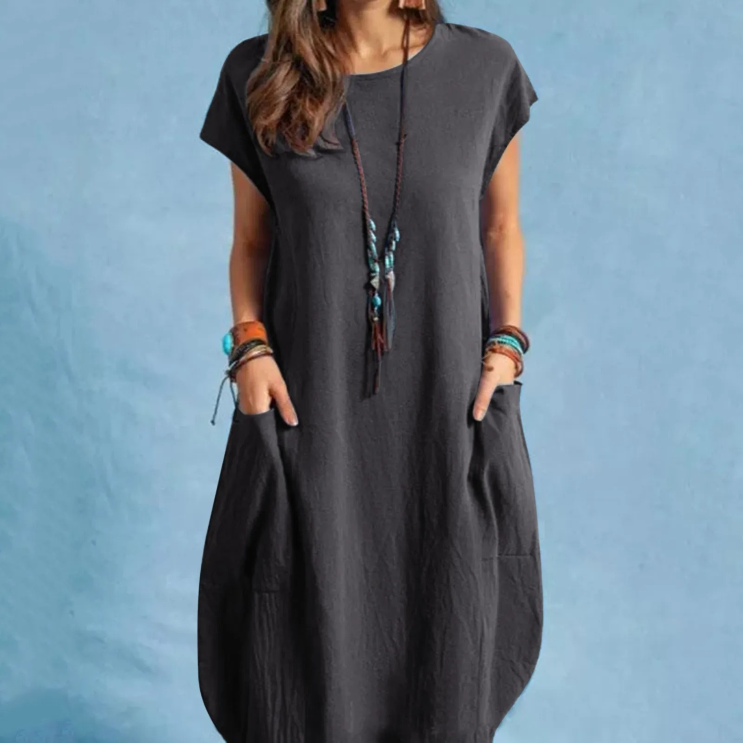 GR | Comfortable linen dress