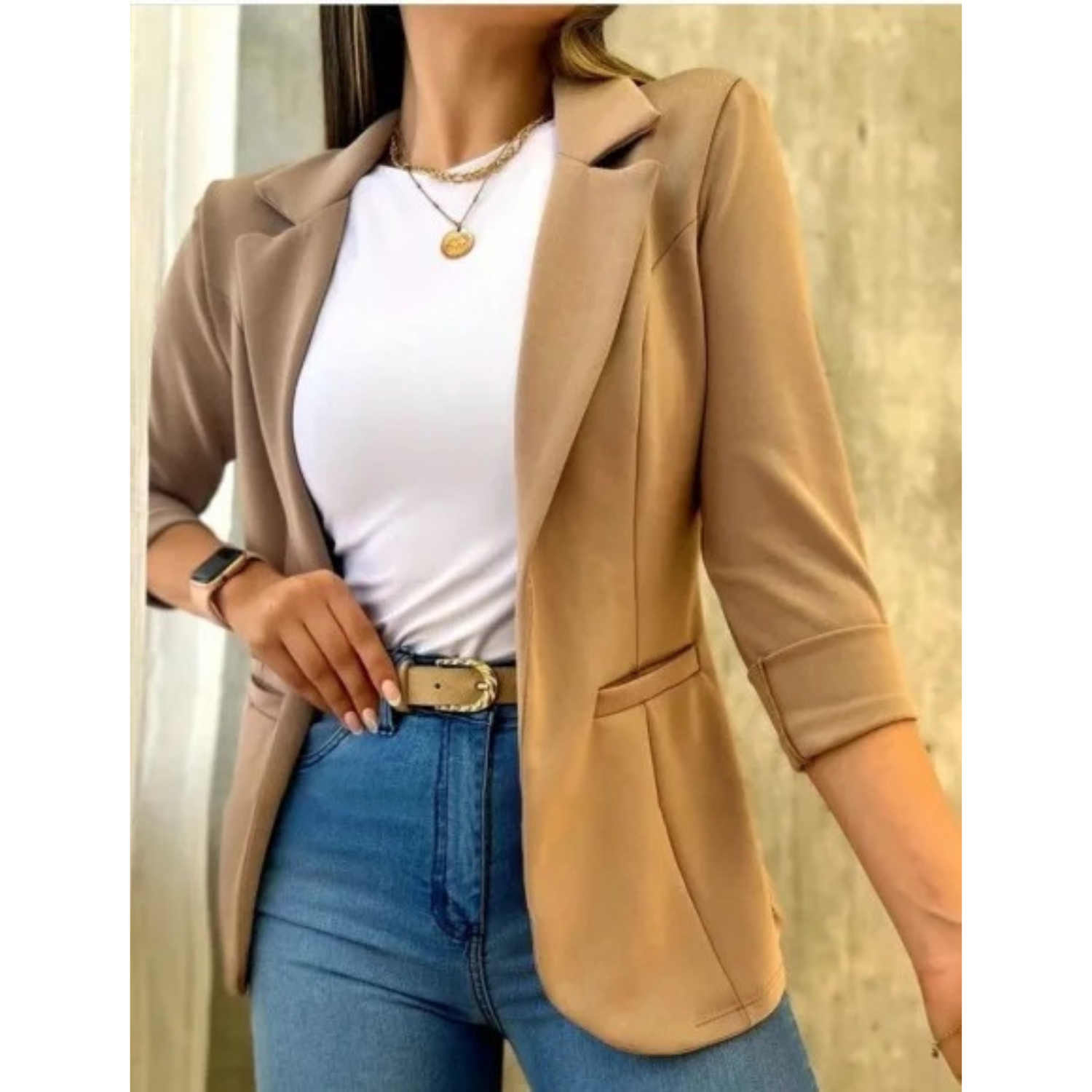 GR – Vintage women's blazer without buckle
