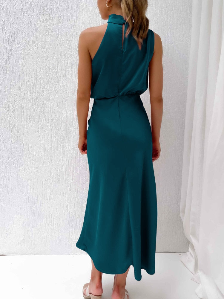 GR | Seidenkleid mit Fleckendesign für Damen