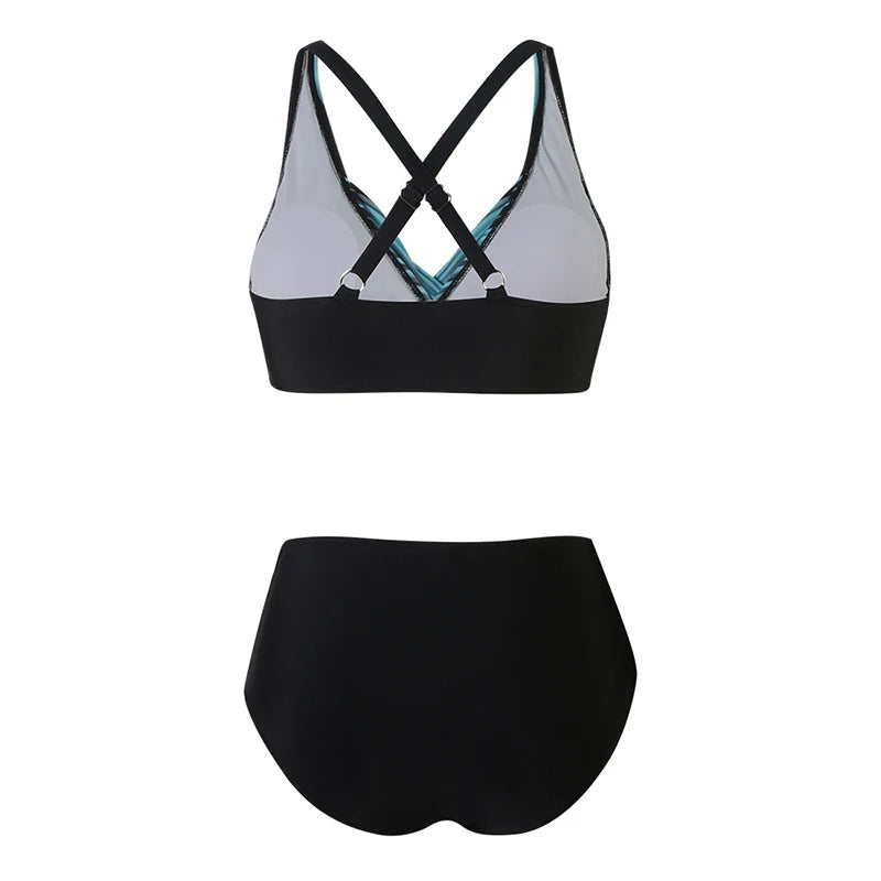 GR | High-waisted bikini set