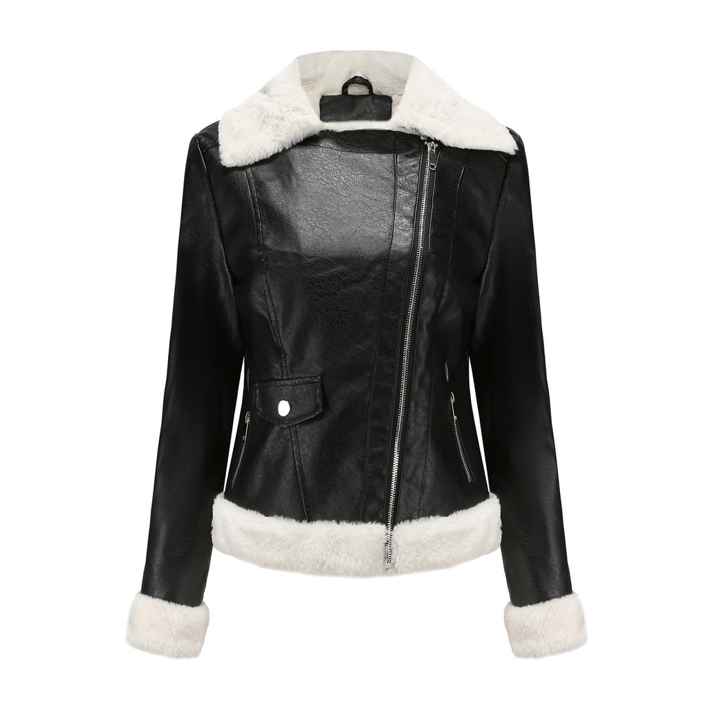 GR | Winterlederjacke mit Fleece-Futter