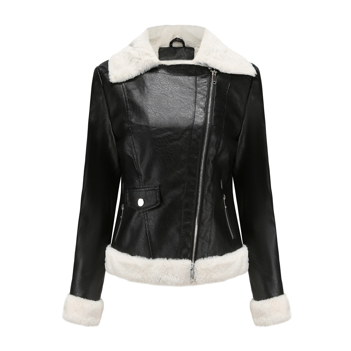 GR | Winterlederjacke mit Fleece-Futter