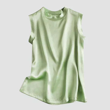 GR | Sleeveless Silk Satin Top