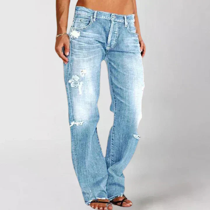 GR | Lockere Jeans mit Weitem Bein für Frauen