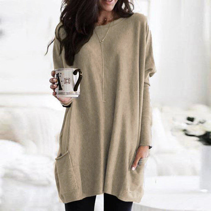 GR - Women's relaxed fit pocket tunic for everyday comfort