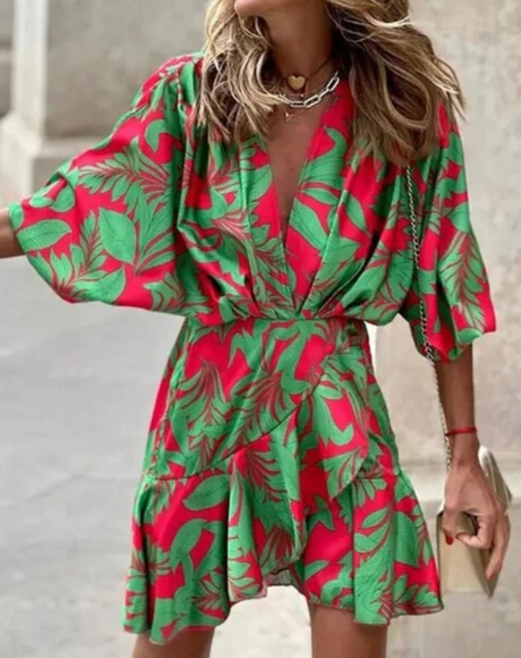 GR | Wunderschönes Boho-Wickelkleid
