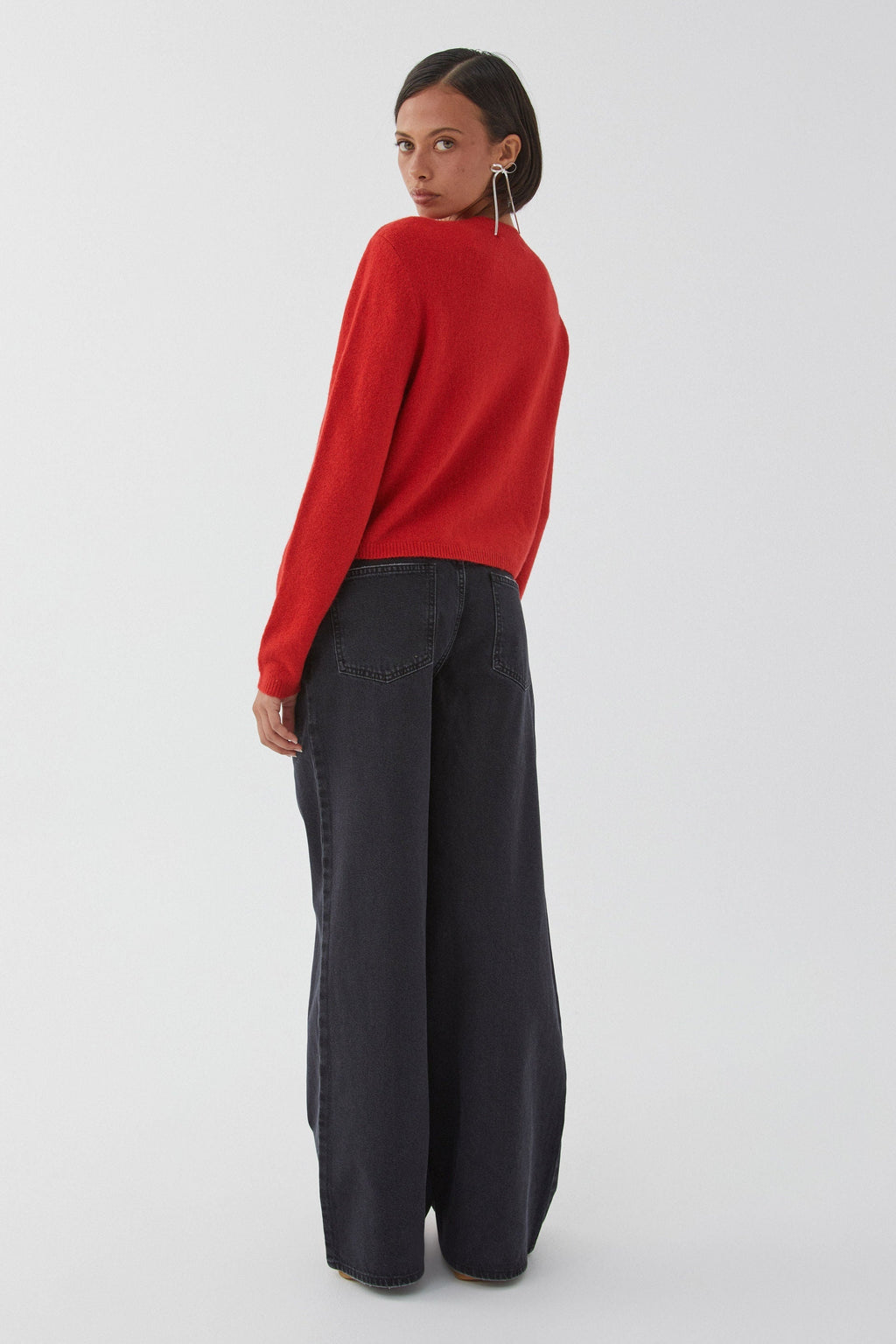 GR | Colorful solid-color women's cardigan
