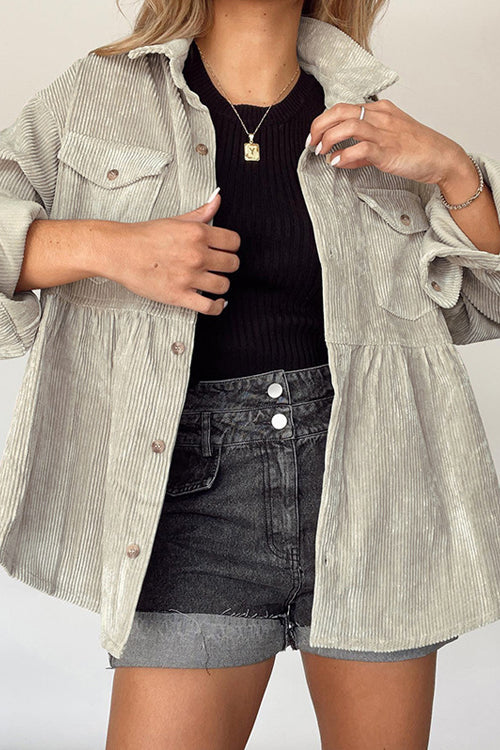 GR | Come Around Corduroy Babydoll Jacket (Made of Polyester)
