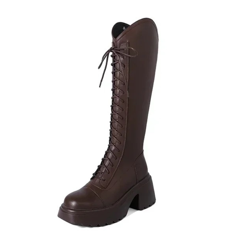 GR | High Boots Women's Boots with Laces and Sturdy Heel