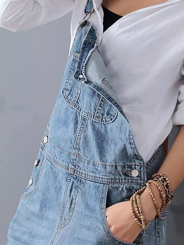 GR | Casual denim pinafore dress