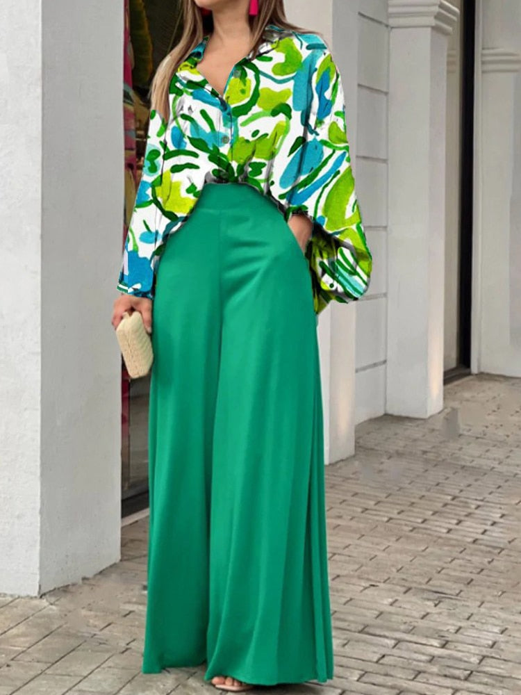 GR Women's Suit | Elegant 2-piece women's suit with luxury print