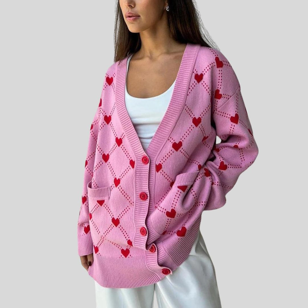knitted women's cardigan
