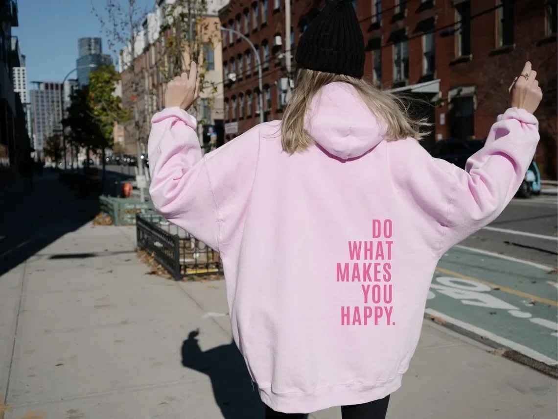 GR - Damen Hoodie - Lässiger Streetstyle mit Schriftzug