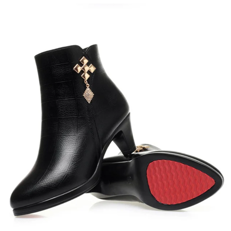 GR | Elegant women's ankle boots with non-slip sole and comfort