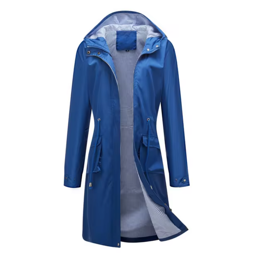 GR | Long waterproof hooded jacket for women