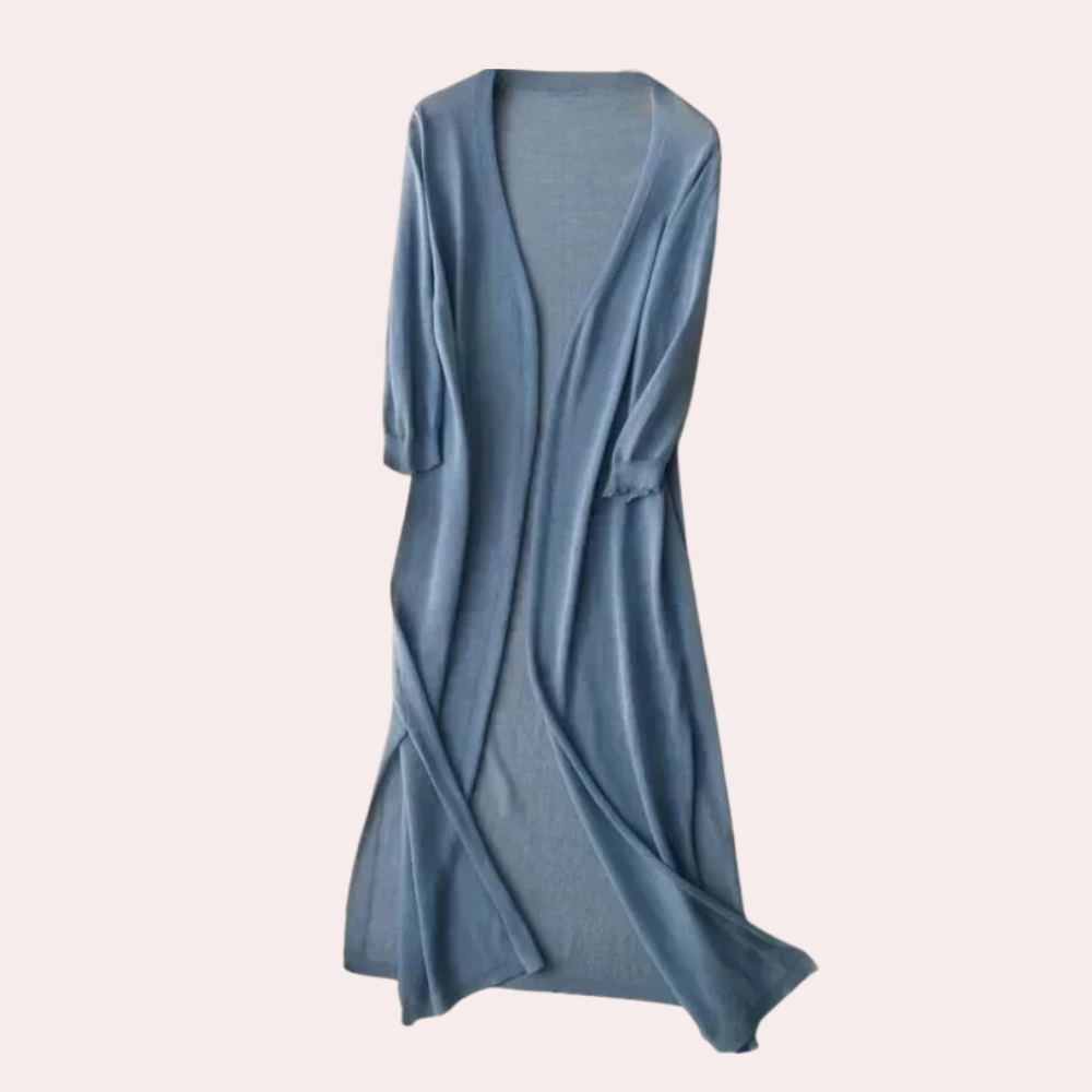 GR | Women's Long Vest Elegant and Lightweight Summer Cardigan for Women