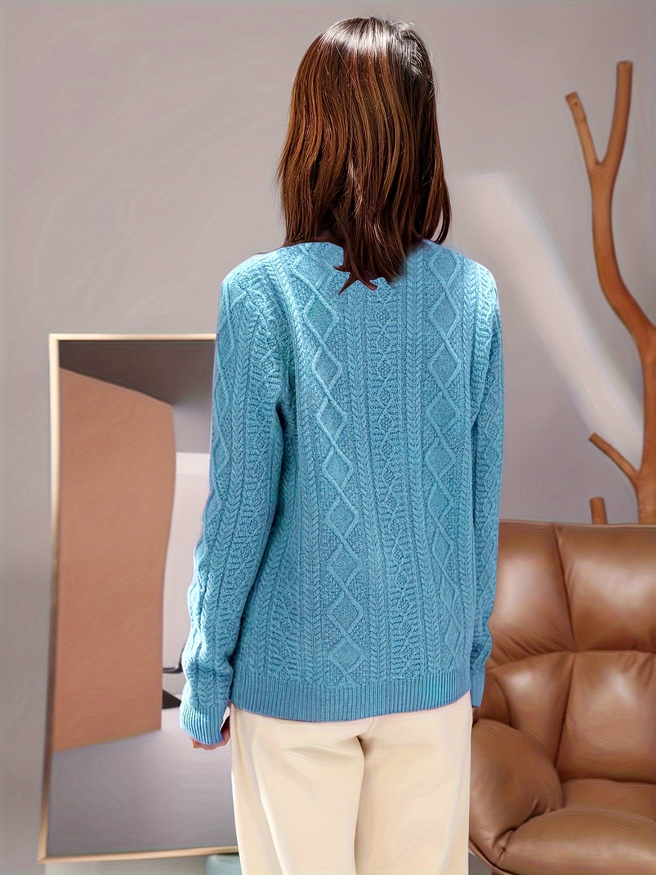 GR | Bequemer Wollpullover aus Strick