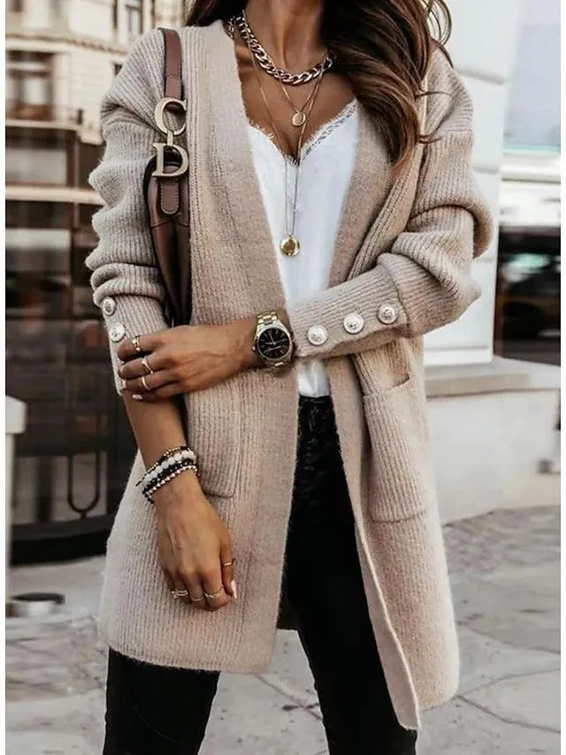 GR | Cardigan with buttons and long sleeves