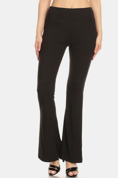GR | High Waist Flared Leggings Black