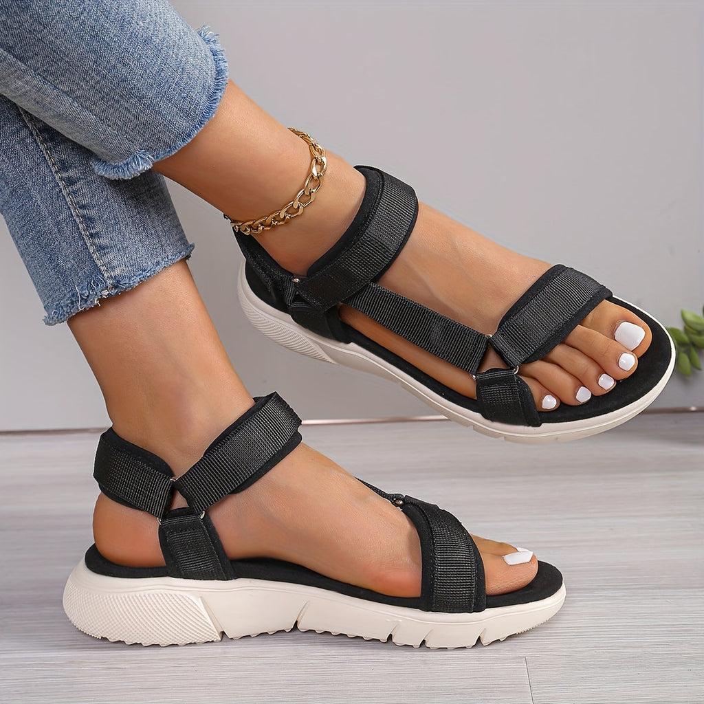 GR | Women's Sandals: Color Block, Non-Slip, Elegant, Lightweight, Outdoor, Summer