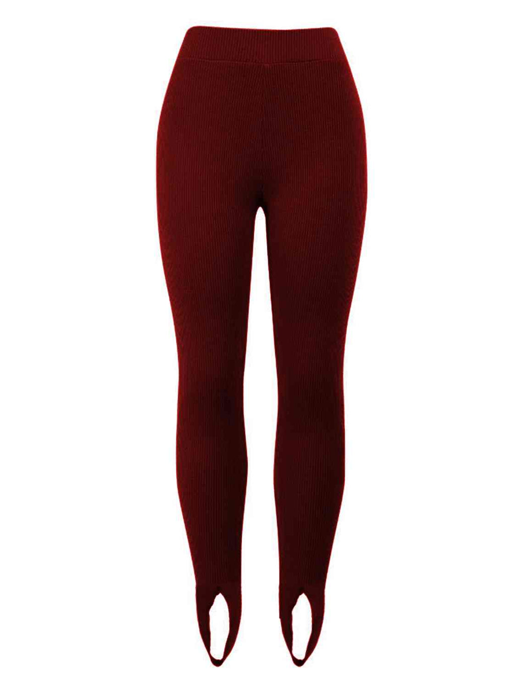 GR | Geripptes Mittel Taillen Leggings