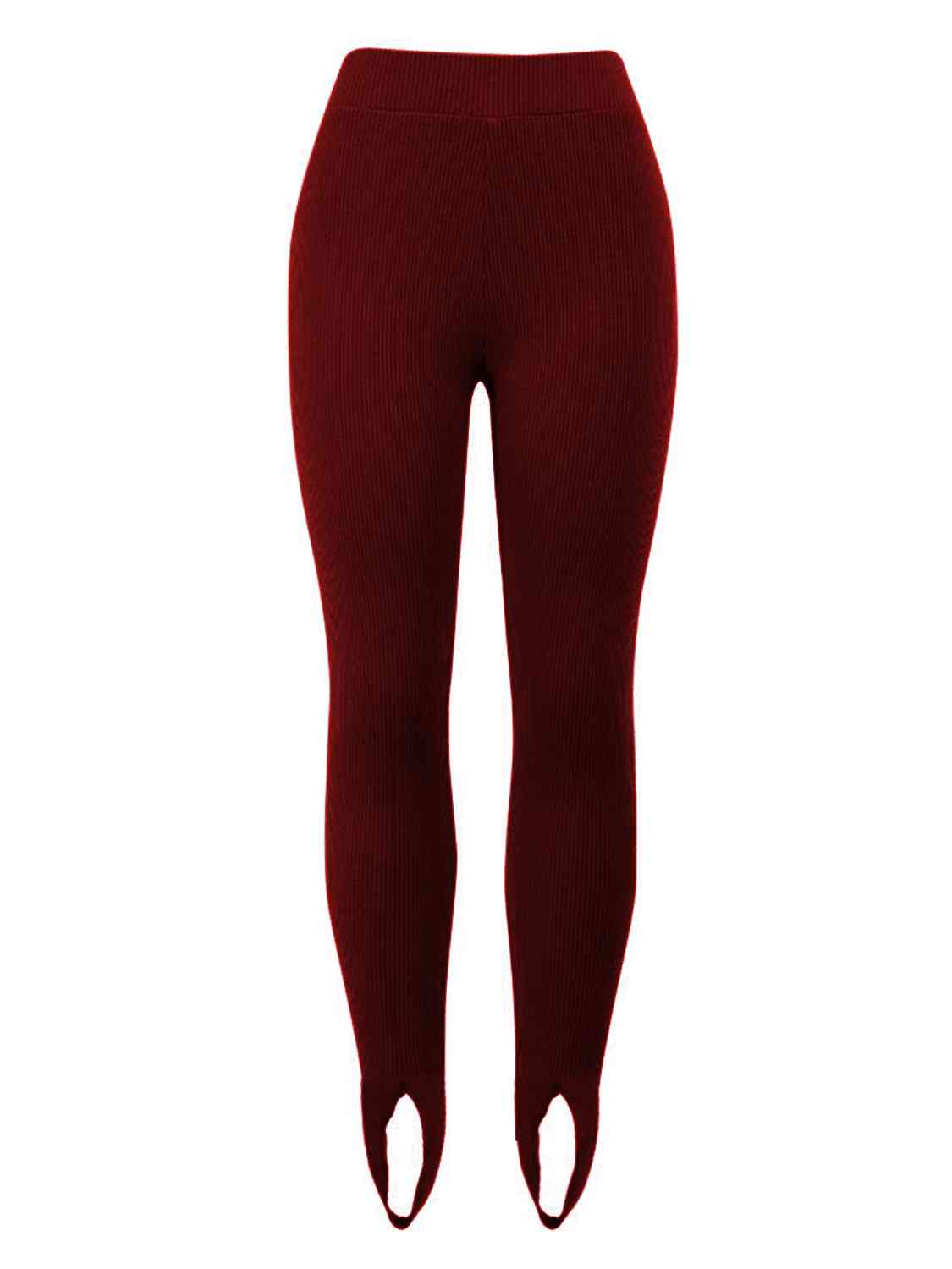GR | Geripptes Mittel Taillen Leggings