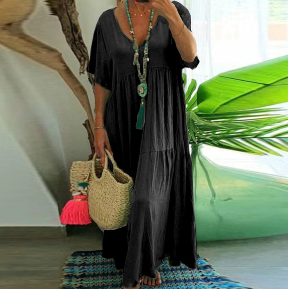 GR | Irregular Multicolored Plus Size Dress