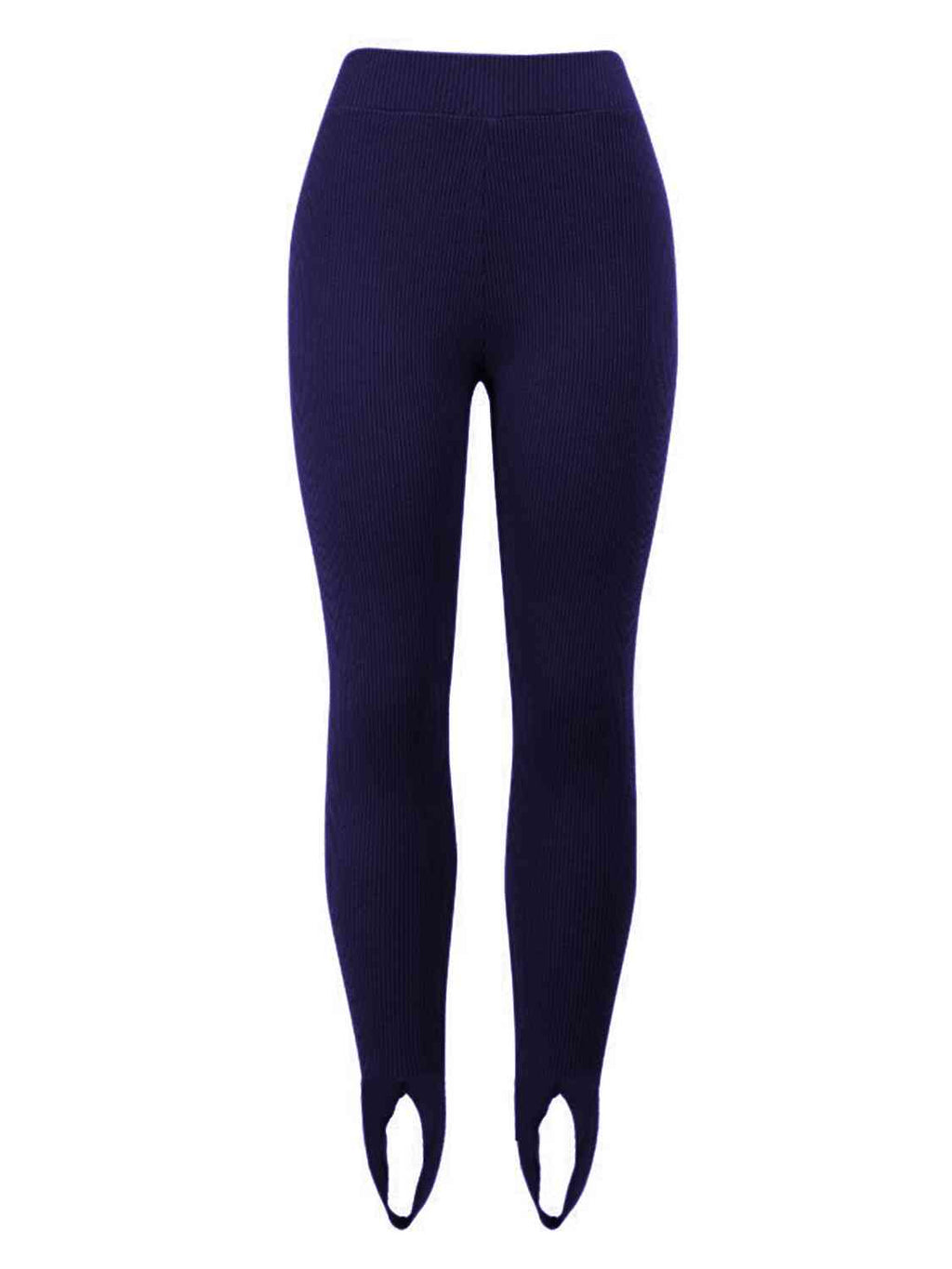 GR | Geripptes Mittel Taillen Leggings