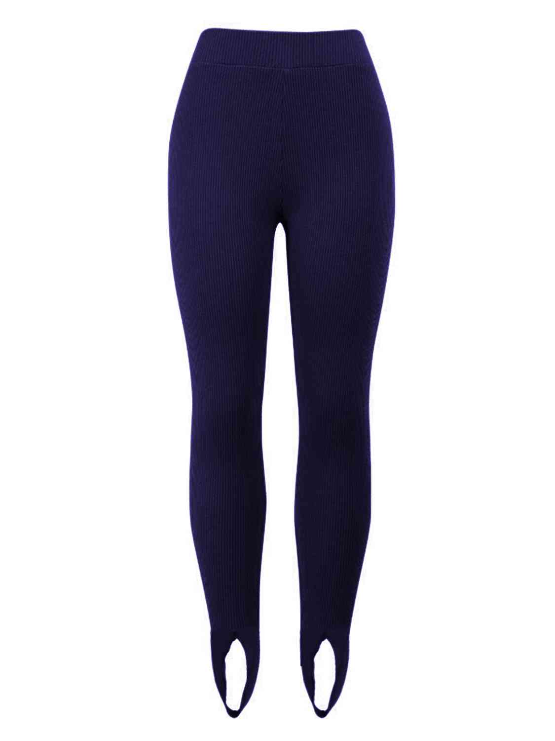 GR | Geripptes Mittel Taillen Leggings