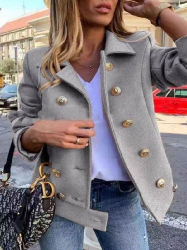 GR - Short designer jacket with gold buttons