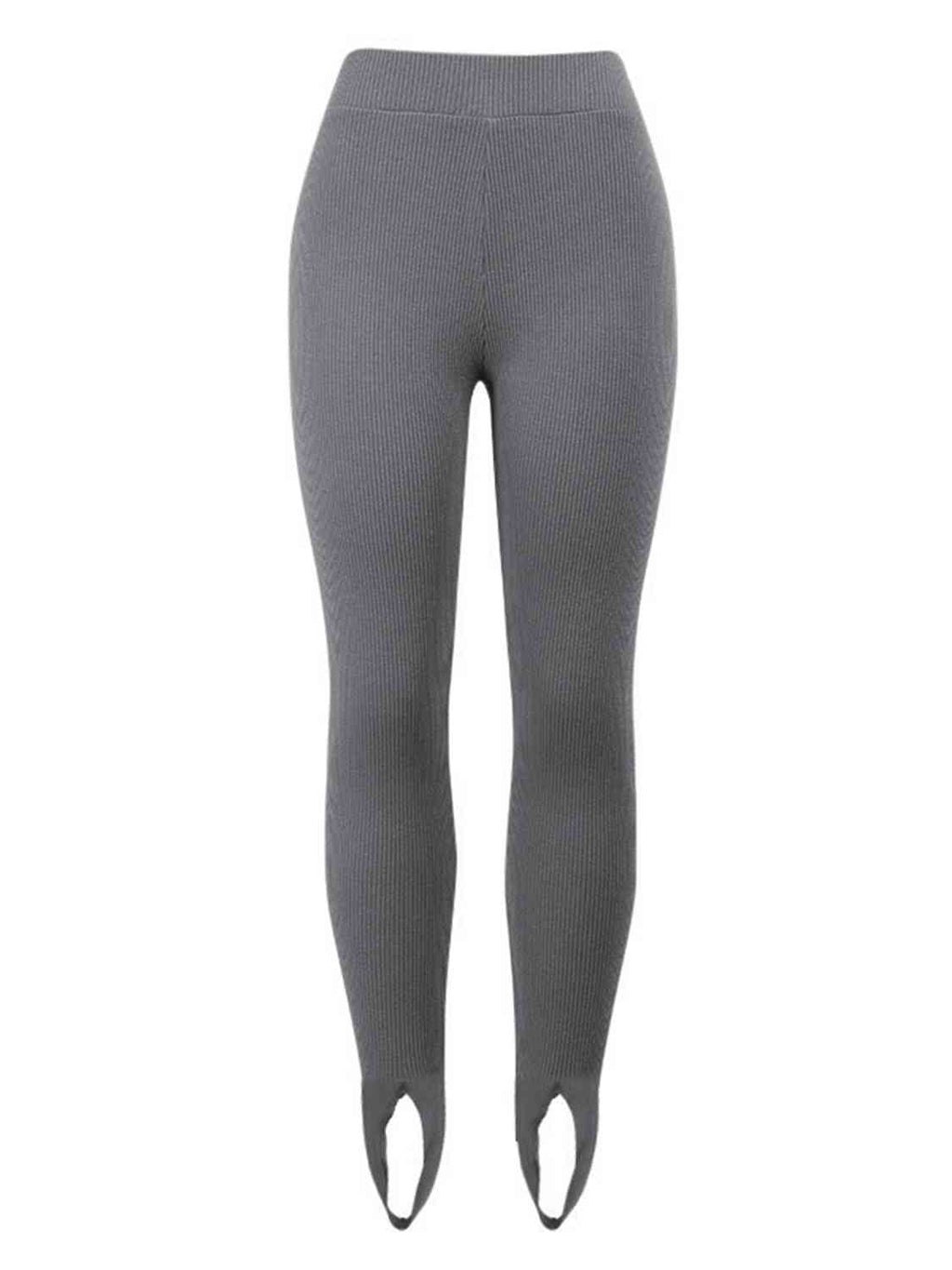 GR | Geripptes Mittel Taillen Leggings