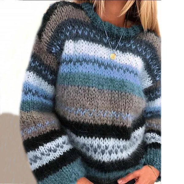 GR | Norwegian sweater - warm, colorful Scandinavian women's sweater