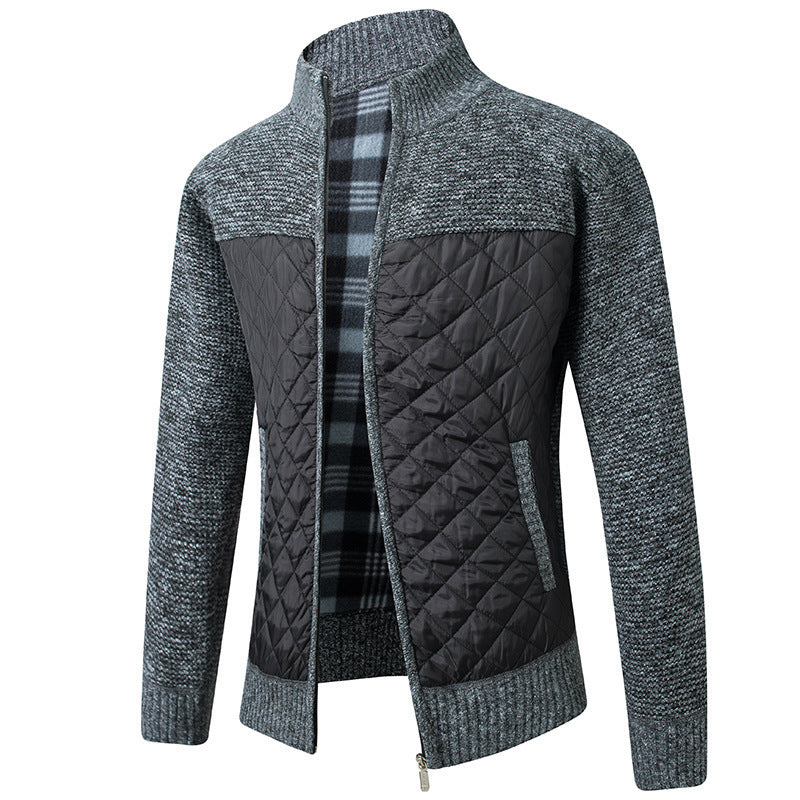 GR | Cardigan with stand-up collar