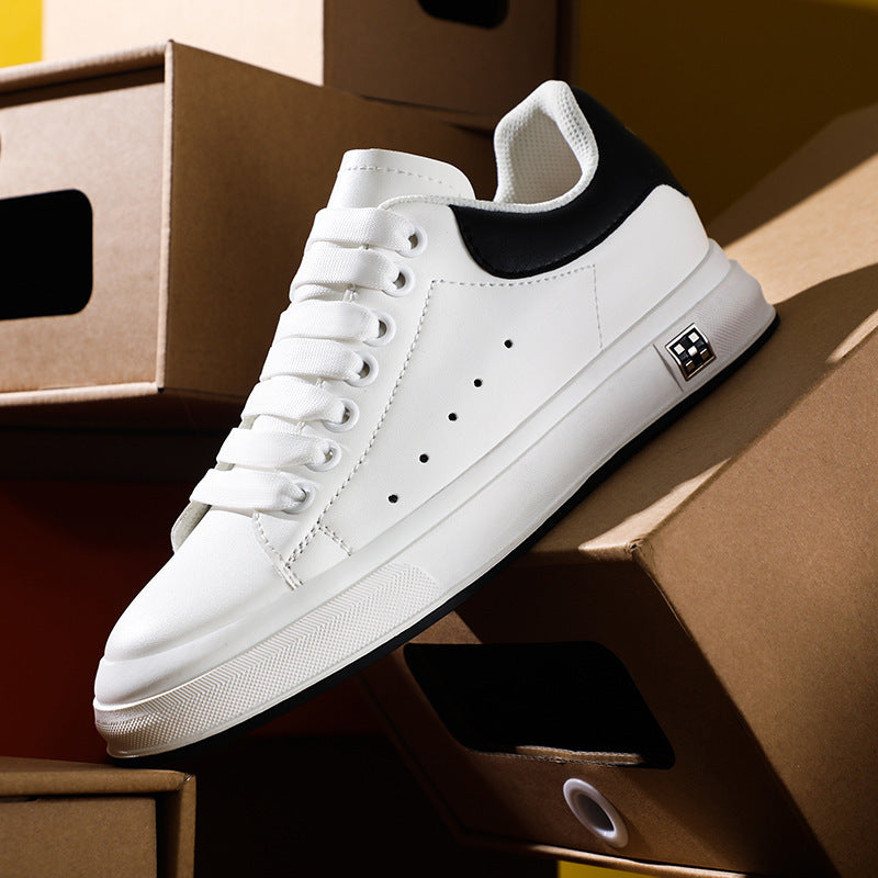 GR | Sneakers with a Heel: Comfortable Casual Shoes with a 6 cm Hidden Heel, Made of Faux Leather, For Everyday & Business