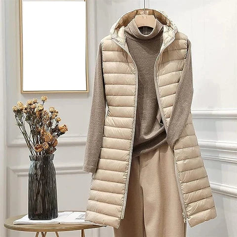 Sleeveless long coat