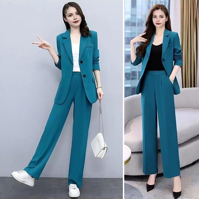 GR | Elegant trouser suit with tailored blazer