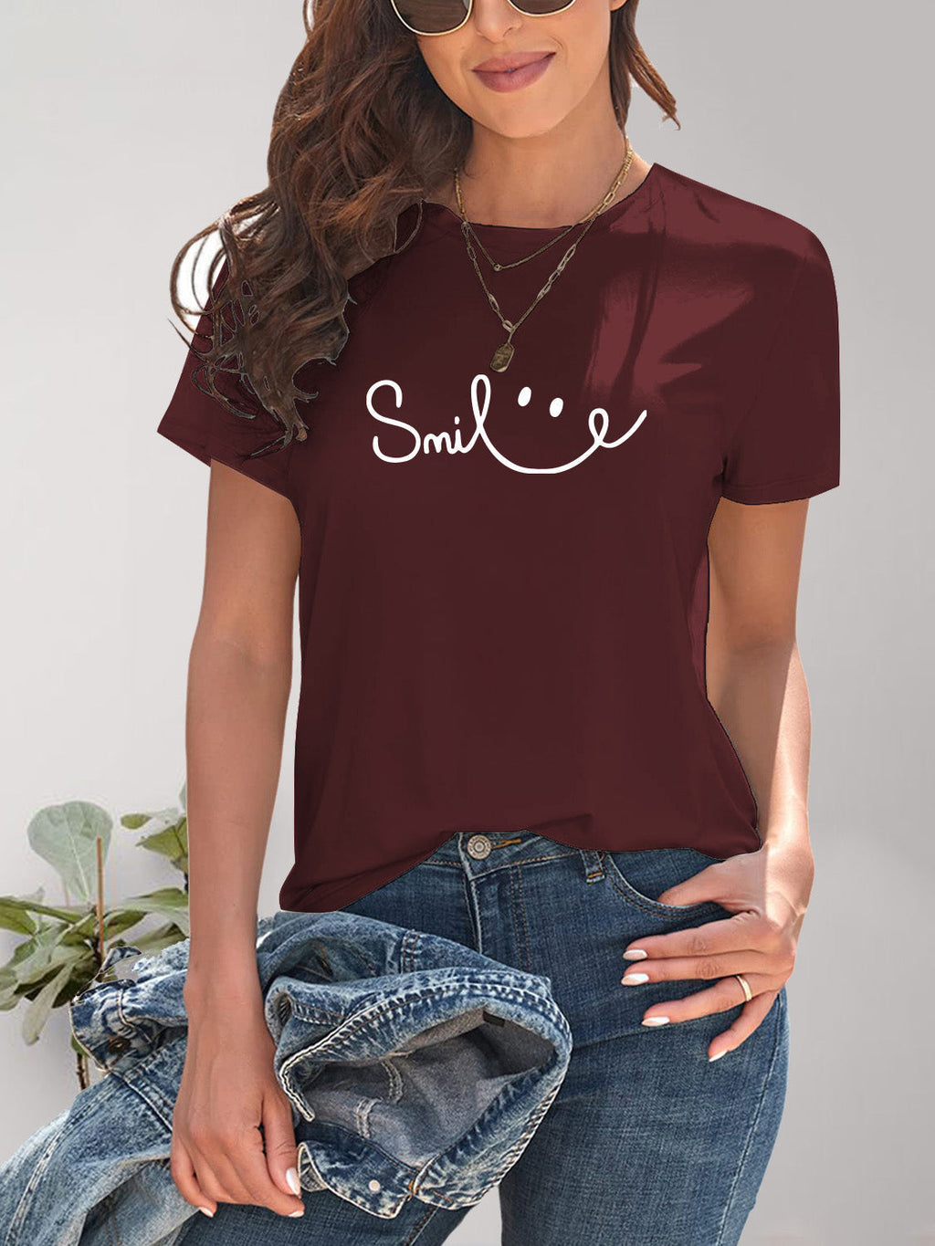 GR | Smile Rundhals Kurzarm T-Shirt