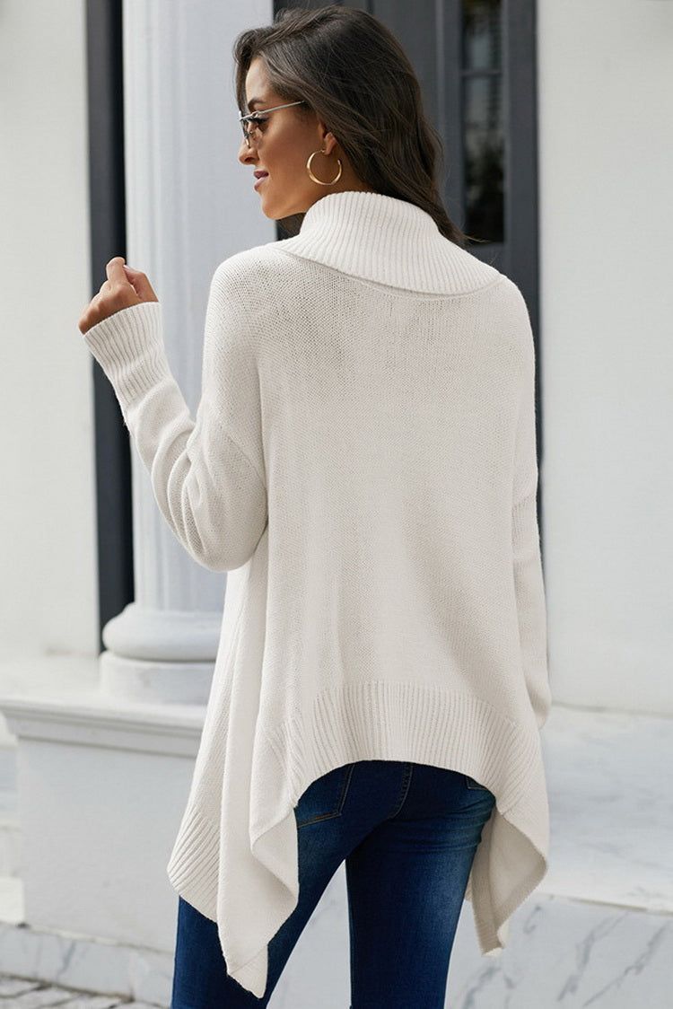 GR Highneck Asymmetrischer Pullover