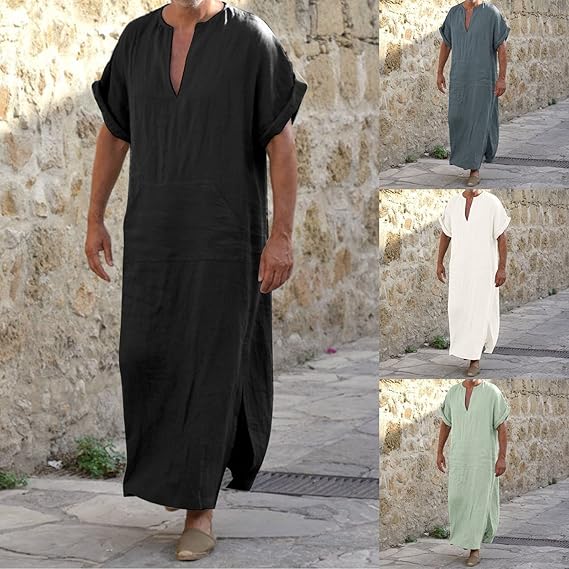 GR | Comfortable V-neck djellaba 