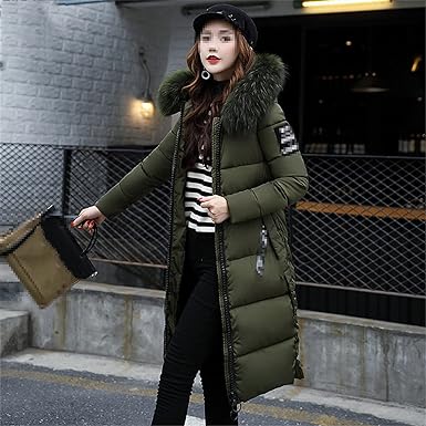GR | Long jacket with fur collar