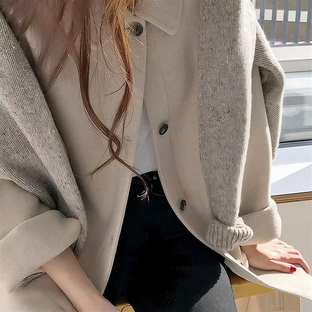 GR | Cashmere Short Trench Coat for Women