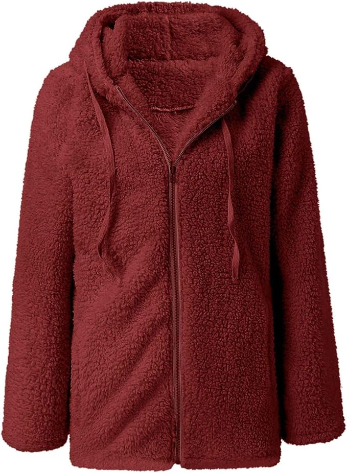 Fleece vest with hood and zipper