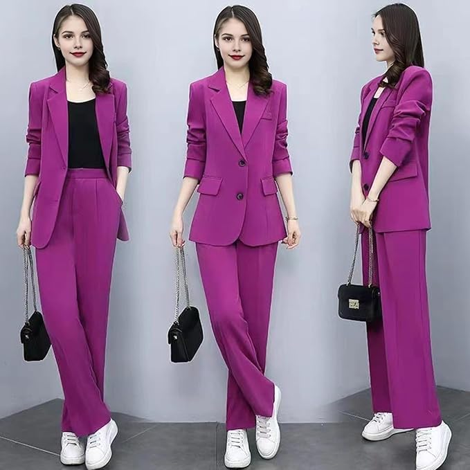 GR | Elegant trouser suit with tailored blazer