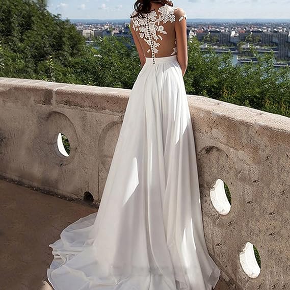 GR | Spitzen-Spalt-Abendkleid